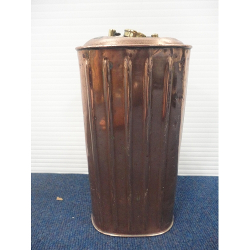 57 - Cased sets of EPNS cutlery, and copper wares to include bed warming pan, coal scuttle, ale measure e... 