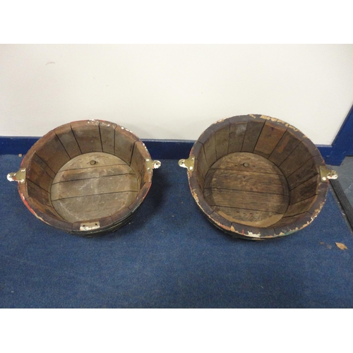 8 - Two part beer kegs mounted as wall plaques, marked for W Younger & Co., Edinburgh.&nbsp; (2)