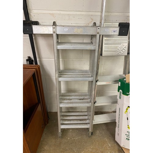 610 - Set of aluminium step ladders