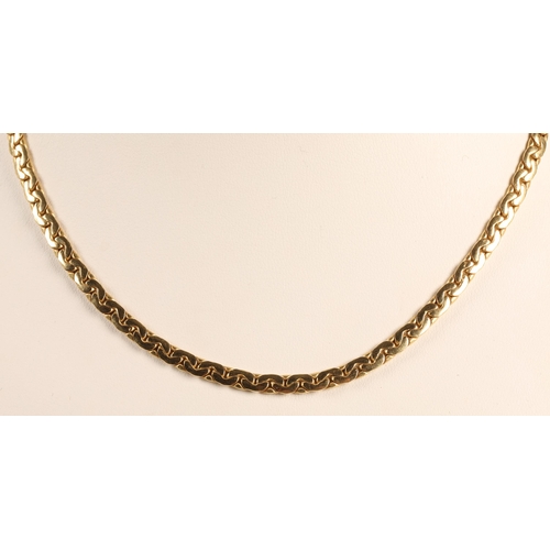 67 - 18ct gold chain necklace, 10g