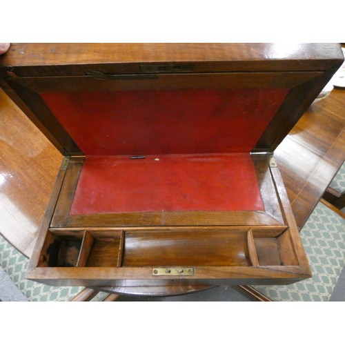 210 - Antique mahogany writing box.