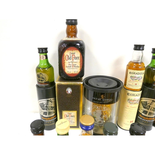 66 - Whisky miniatures to include BALBLAIR 1989, HIGHLAND PARK old style 12 year old, BUNNAHABHAIN 12 yea... 