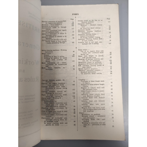 446 - Collection of 1950s-1970s British Rail working time tables and working notices to include Electric T... 