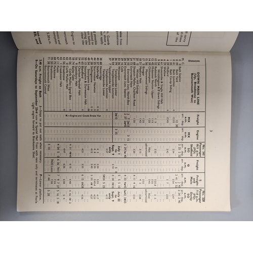 447 - Collection of 1950s-1980s British Rail working time tables to include Southern Operating Area Workin... 