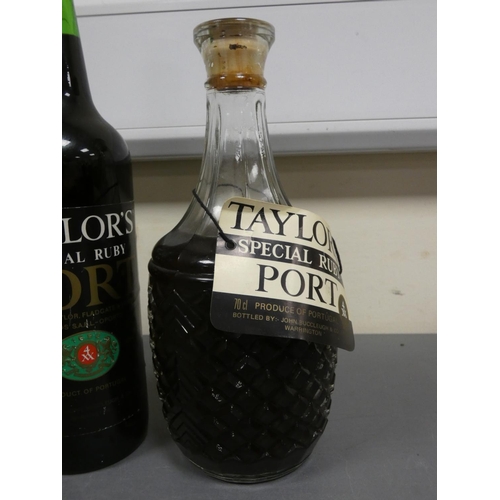 72 - Two bottles of Taylor's special ruby port, 75cl, 20% vol, with another Taylor's special ruby port co... 