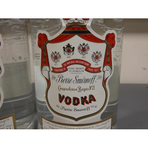 77 - Two 1.5 Litre bottles of Smirnoff Vodka, 37.5% vol. (2)