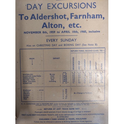 450 - Collection of British Railways ephemera to include B.R Supplementary Operating Instructions, Day Exc... 