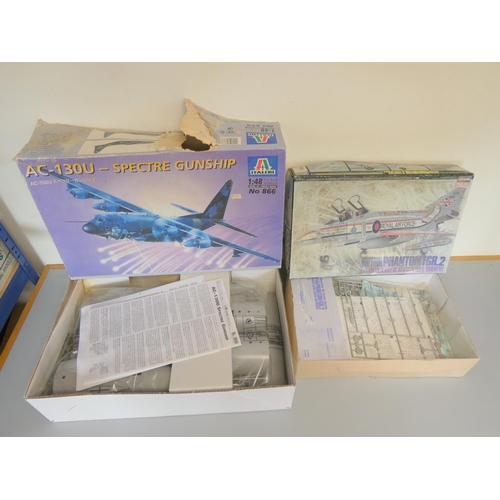 103 - Five boxed model construction kits to include Trumpeter RAF Harrier GR.MK7 02287, a Monogram B-17G F... 