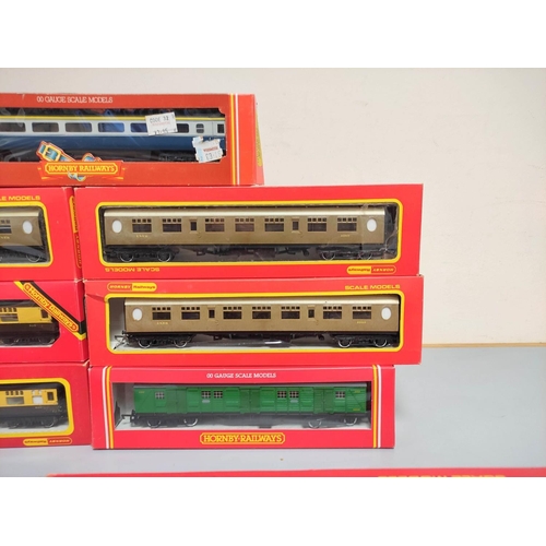 309 - Hornby Railways. Eight boxed rolling stock carriages to include G.W.R Composite Coach With Seats R74... 