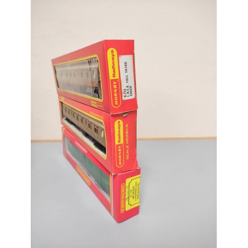 309 - Hornby Railways. Eight boxed rolling stock carriages to include G.W.R Composite Coach With Seats R74... 