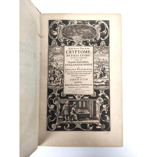 100 - SELENUS GUSTAVUS (Duke of Brunswick-Luneburg), Gustavi Seleni Cryptomenytices et Cryptographiæ ... I... 