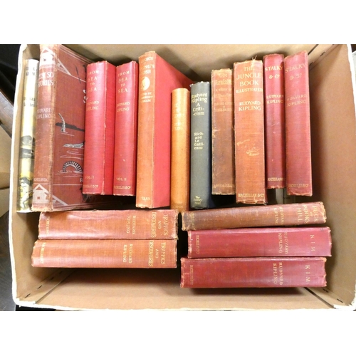 24 - KIPLING RUDYARD.  18 various vols., mainly 1sts incl. 1st eds. of Kim (x 2), Stalky & ... 