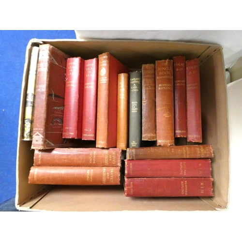 24 - KIPLING RUDYARD.  18 various vols., mainly 1sts incl. 1st eds. of Kim (x 2), Stalky & ... 