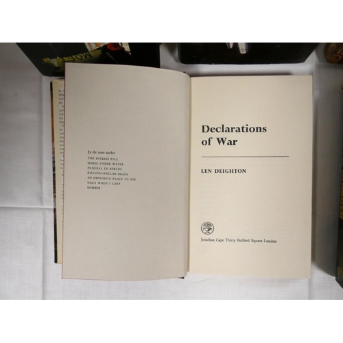 27 - DEIGHTON LEN.  6 1st eds. in d.w's, Bomber, Declarations of War, Spy Story, Yesterday's Sp... 