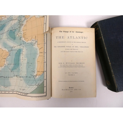 3 - WYVILLE THOMSON SIR C.  The Voyage of the Challenger, the Atlantic, A Preliminary Account of th... 