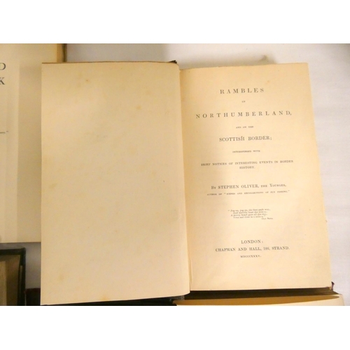 55 - OLIVER STEPHEN.  Rambles in Northumberland & On the Scottish Border. 12mo. Rebound qtr. dark clo... 