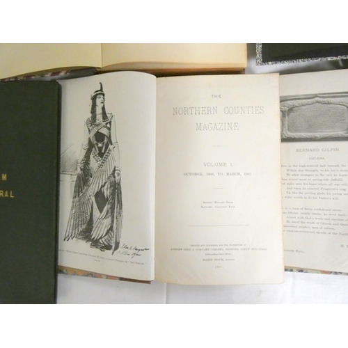 56 - PEASE HOWARD (Ed).  The Northern Counties Magazine. Vols. 1 & 2. Illus. Rebound qtr. b... 