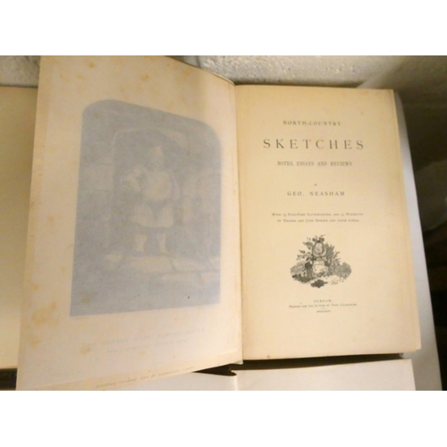 56 - PEASE HOWARD (Ed).  The Northern Counties Magazine. Vols. 1 & 2. Illus. Rebound qtr. b... 