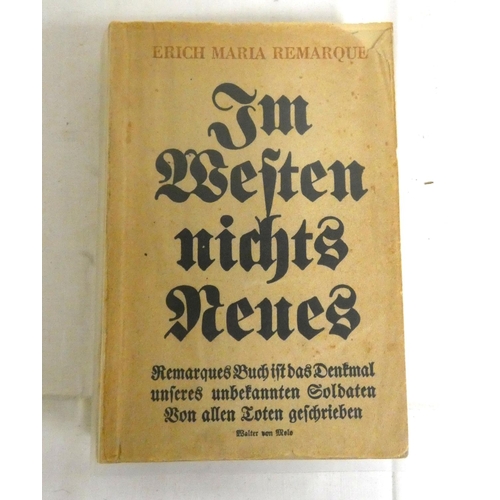 71 - REMARQUE ERICH MARIA.  Im Westen Nichts Neues (All Quiet on the Western Front). Orig. prntd. paper w... 