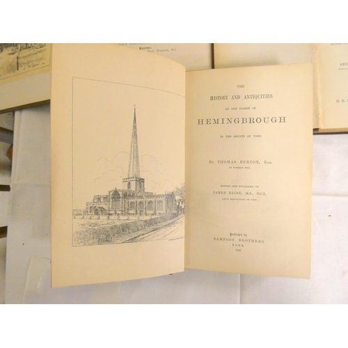 76 - BURTON THOMAS.  The History & Antiquities of the Parish of Hemingbrough in the County ... 