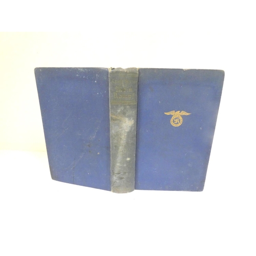 84 - HITLER ADOLF.  Mein Kampf. Port. frontis. English text. Orig. blue cloth, fading & wea... 