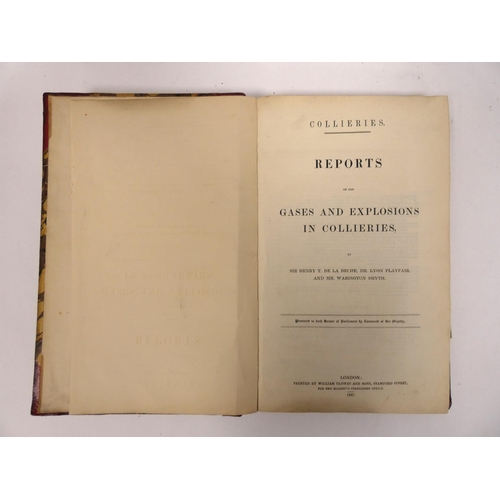 9 - Colliery Reports.  Four Reports on Colliery Explosions & Ventilation, bound together. ... 