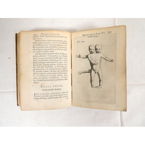 93 - TULPIUS NICOLAUS.  Observationes Medicae. Eng. title & 19 eng. plates & illus. wit... 