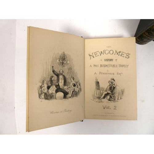 23 - THACKERAY W. M.  The Newcomes & The History of Henry Esmond. 3 vols. Illus. Nice copie... 