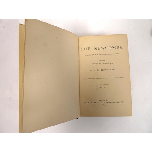 23 - THACKERAY W. M.  The Newcomes & The History of Henry Esmond. 3 vols. Illus. Nice copie... 