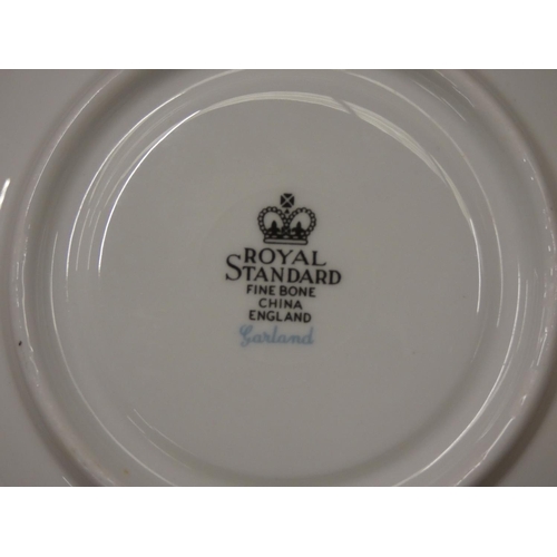 65 - Part dinner set, Royal Standard Garland pattern.