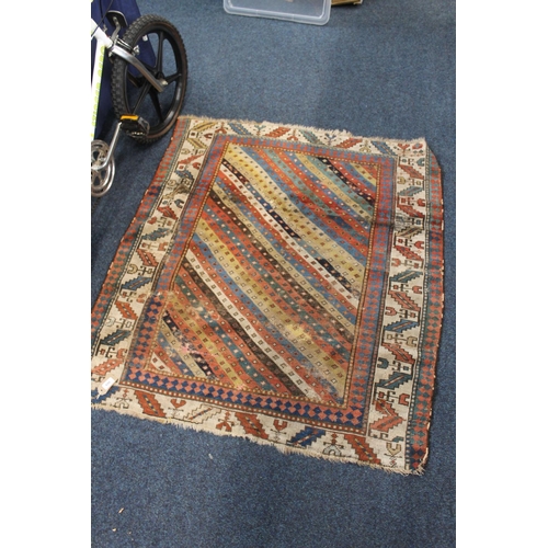 698 - Striped Kilim rug.