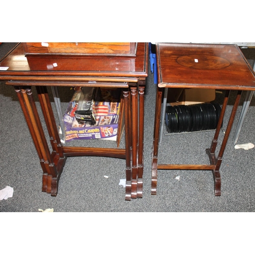 704 - Edwardian mahogany nest of four occasional tables.