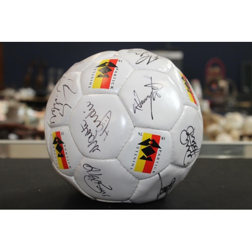 307 - Partick Thistle 2002-2003 season signed football and a pair of Partick Thistle cufflinks.