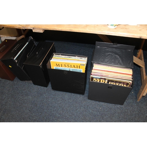 337 - Six cases containing mainly classical records, etc.