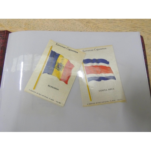 79 - Kensitas cigarette silks, 21 national flags and World Cup 1966.  Jules Rimet Cup Worl... 