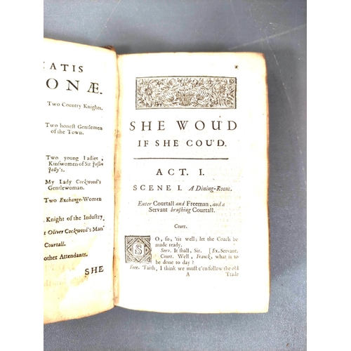 ETHEREGE SIR GEORGE. She Wou`d if She Cou`d, A Comedy. 1710; bound in ...