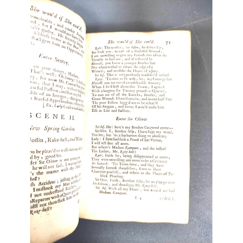 ETHEREGE SIR GEORGE. She Wou`d if She Cou`d, A Comedy. 1710; bound in ...