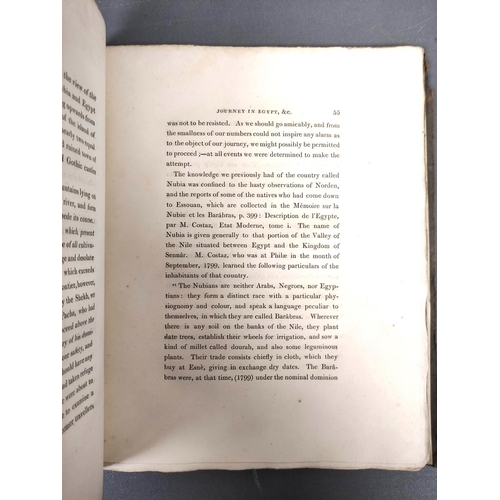 LEGH THOMAS. Narrative of a Journey in Egypt & the Country Beyond the ...