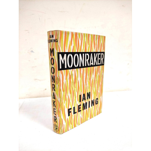 253 - FLEMING IAN.  Moonraker. Orig. dark cloth in unclipped flame d.w. by the author & Kenn... 