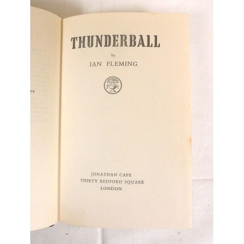 256 - FLEMING IAN.  Thunderball. Orig. embossed dark cloth in unclipped d.w. (browning to inner ... 