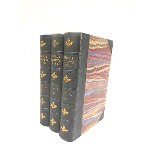 262 - CROSS J. W. (Ed).  George Eliot's Life as Related in Her Letters & Journals. 3 vols. F... 