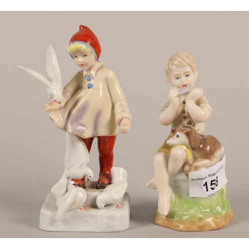 158 - Two Royal Worcester Months of the Year figures November and June