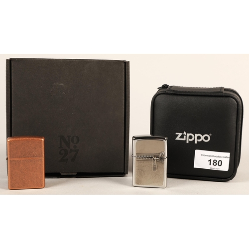 Zippo lighter Zipper ltd edition in case, 4968/5000, and Marlboro Blend ...