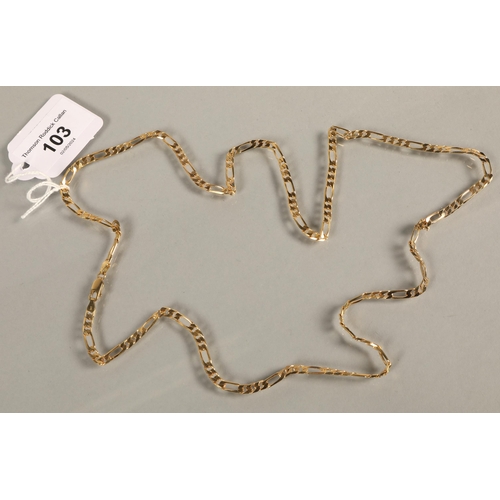 103 - 9ct gold necklace 20g