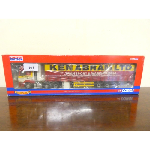 101 - Corgi Ken Abraham boxed die cast lorry.