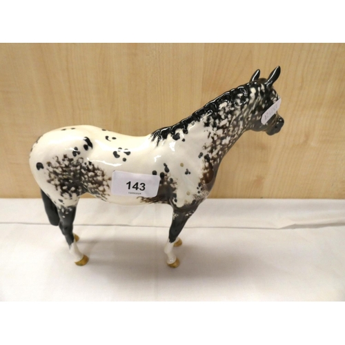 143 - Large Beswick, Appaloosa horse.