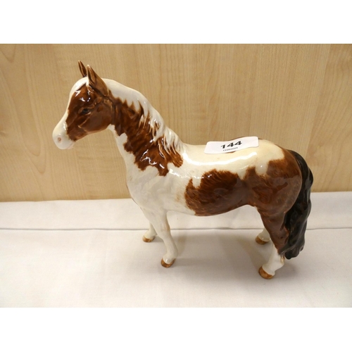 144 - Beswick, Pinto pony.