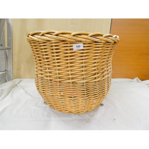 180 - Large wicker log basket