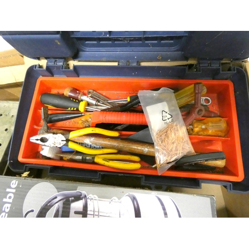 61 - Large box of various hand tools.