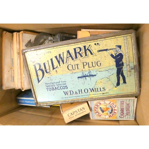 73 - Box of various to include folding maps, tins etc.